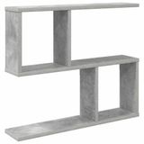 vidaXL Wandplank Betongrijs 60 x 12 x 50,5 cm Bewerkt hout