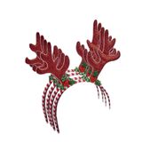 Krist+ Rendier diadeem - 6x - 24 cm - gewei - haarband - kerst - kinderen en volwassenen