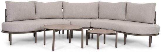 Lifestyle Garden Furniture Perla Loungeset tuin 5 personen Aluminium Taupe