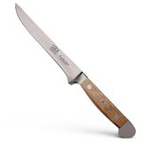 GÜDE Solingen - Uitbeenmes flexibel gesmeed, 13 cm, vaten eikenhout, ALPHA VAT EIKEN, dubbele bolster, Handgemaakt Duitsland