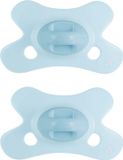 Difrax Fopspeen Natural - 0 tot 6 Maanden - Lichtblauw - 2 Stuks