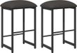vidaXL Tabouret de bar 2 pièces Gris foncé 40 x 32 x 74 cm Bois traité