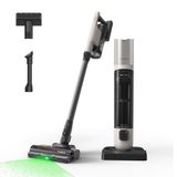 Tineco Pure One Station 5 Pro draadloze stofzuiger met automatische vacuümbasis, 2,5 l, 100 minuten batterijduur, anti-oprolborstel, 120° led-stofdetectie, 200 AW, accessoires voor meerdere