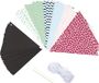 Goki Vlaggen slinger 500cm karton krijt 63-delig multicolor