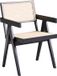 Beliani WESTBROOK - Eetkamerstoel - Zwart - Rubberhout