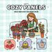 COZY PANELS Coloring Book: Bold and Easy Designs for Relaxation