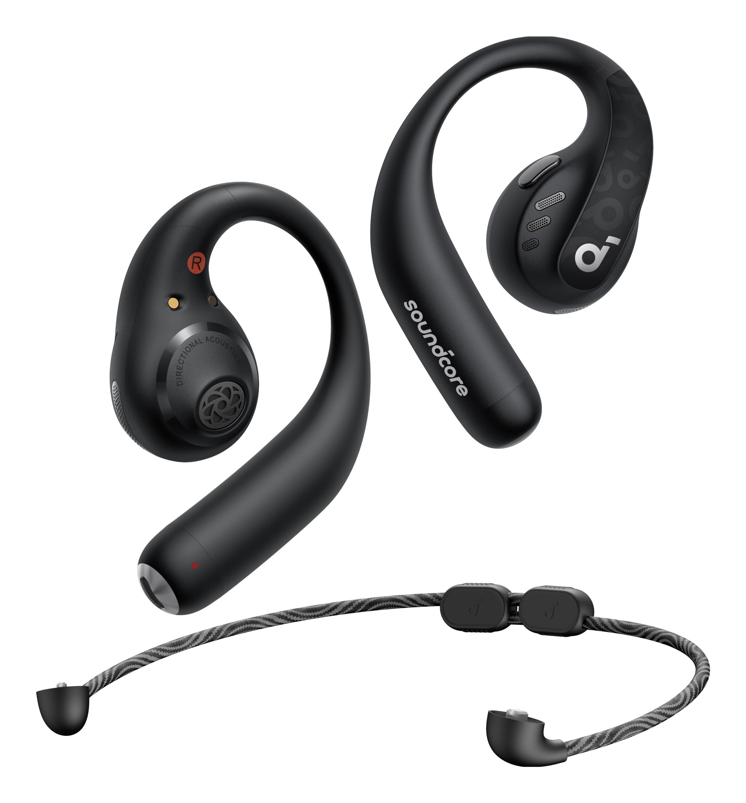 soundcore AeroFit Pro Draadloze Open-Ear Oordopjes - Zwart