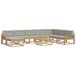 vidaXL Buiten bank set 9 st Wit en Lichtgrijs