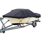 Maxxcovers® Boothoes - Bootzeil - Afdekzeil Boot - Zwart - Maat B: 425-485 x 228 cm