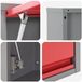 vidaXL Gereedschapskast Set met plank 3 st Rood Gepoedercoat staal