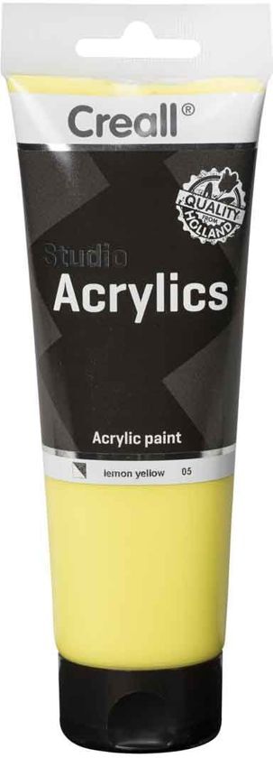 Creall Studio Acrylics - Pearlescent Yellow - 250ml - Acryl Verf - Acrylverf voor kunstschilders