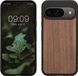 kwmobile telefoonhoesje geschikt voor Google Pixel 9 / Pixel 9 Pro - Hoesje met bumper in donkerbruin - Backcover - hout