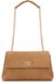 KAZAR Light brown suede monogrammed handbag