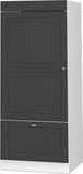 Vicco Hoge kast Fame-Line, Anthrazit-Gold landelijk/Wit, 60 cm