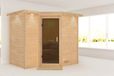 Karibu Sahib 2 Sauna avec toit ouvrant verre anthracite