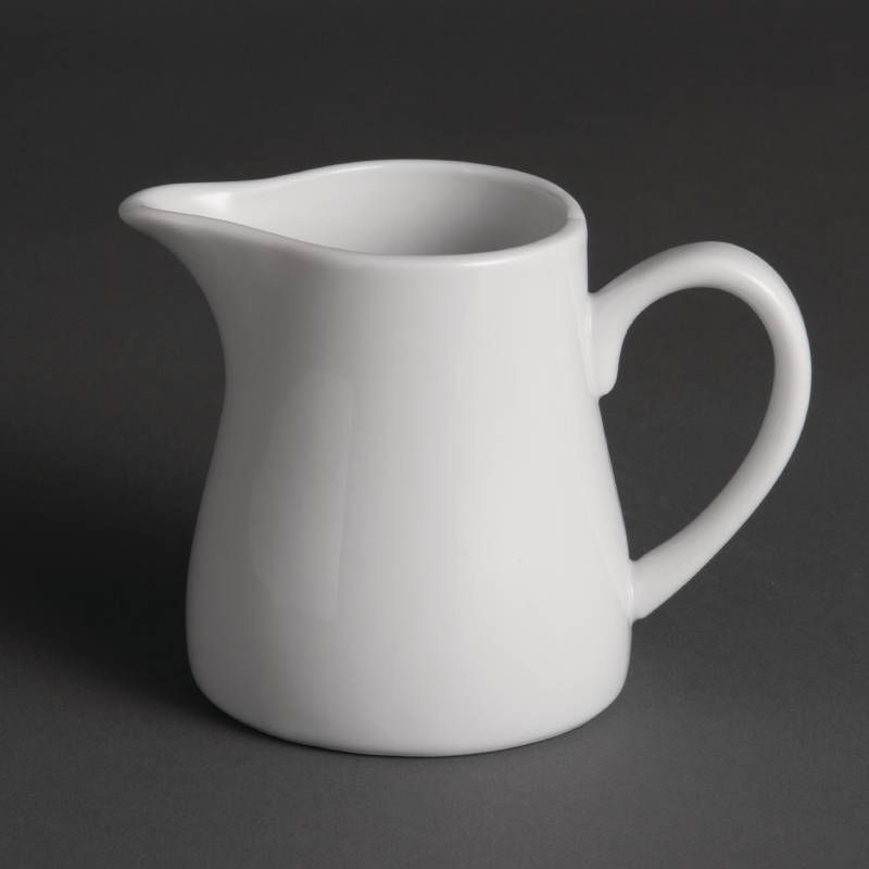 Olympia Witte porselein melkkan 30 cl - 6 stuks