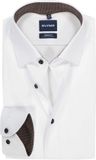 OLYMP 24/7 Luxor modern fit chemise - twill - blanc - Repassage facile - Tour de cou : 41