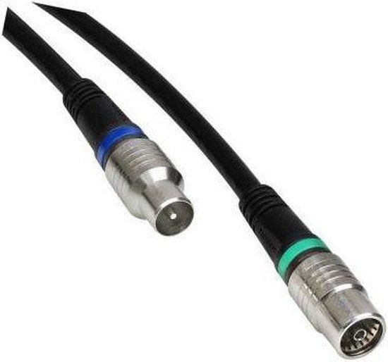 Technetix RLA++10 Coaxkabel - 1.5 meter - Zwart