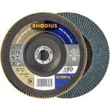Rhodius 211425 LSZ FB disque lamelle grain 80 acier inoxydable, acier 10 pc.