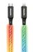 Philips DLC5130L/01 iPhone-oplaadkabel RGB 1 m, 27 W snel opladen bliksemkabel, 480 Mbps synchronisatie, gevlochten wirwar vrij snoer voor iPhone, iPad, MFi compatibel