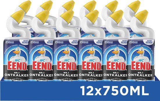 WC Eend Nr. 1 Ontkalker - Toiletreiniger - 12x 750 ml - Voordeelverpakking