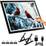 Merkloos Diamond Painting Lichtbak - A3 formaat 43,9 x 33,5 cm - 10 niveaus traploos dimbaar - Met standaard - USB Type-C