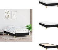 vidaXL Bedframe zonder matras 90x200 cm stof zwart