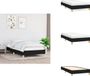 vidaXL Bedframe zonder matras 90x200 cm stof zwart