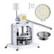 VEVOR Deegverdeler 18-delige handmatige deegverdeler, 60-280 g tafelmodel handpersdeegsnijder met bakplaat en mes van roestvrij staal 304, broodbakmachine voor bakkerijen, restaurants en commerciële doeleinden