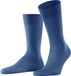 FALKE Sensitive Malaga drukvrije comfort tailleband katoen sokken heren blauw - maat 43-46