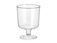 Papstar Plastic Wijnglazen met Voet 200ml