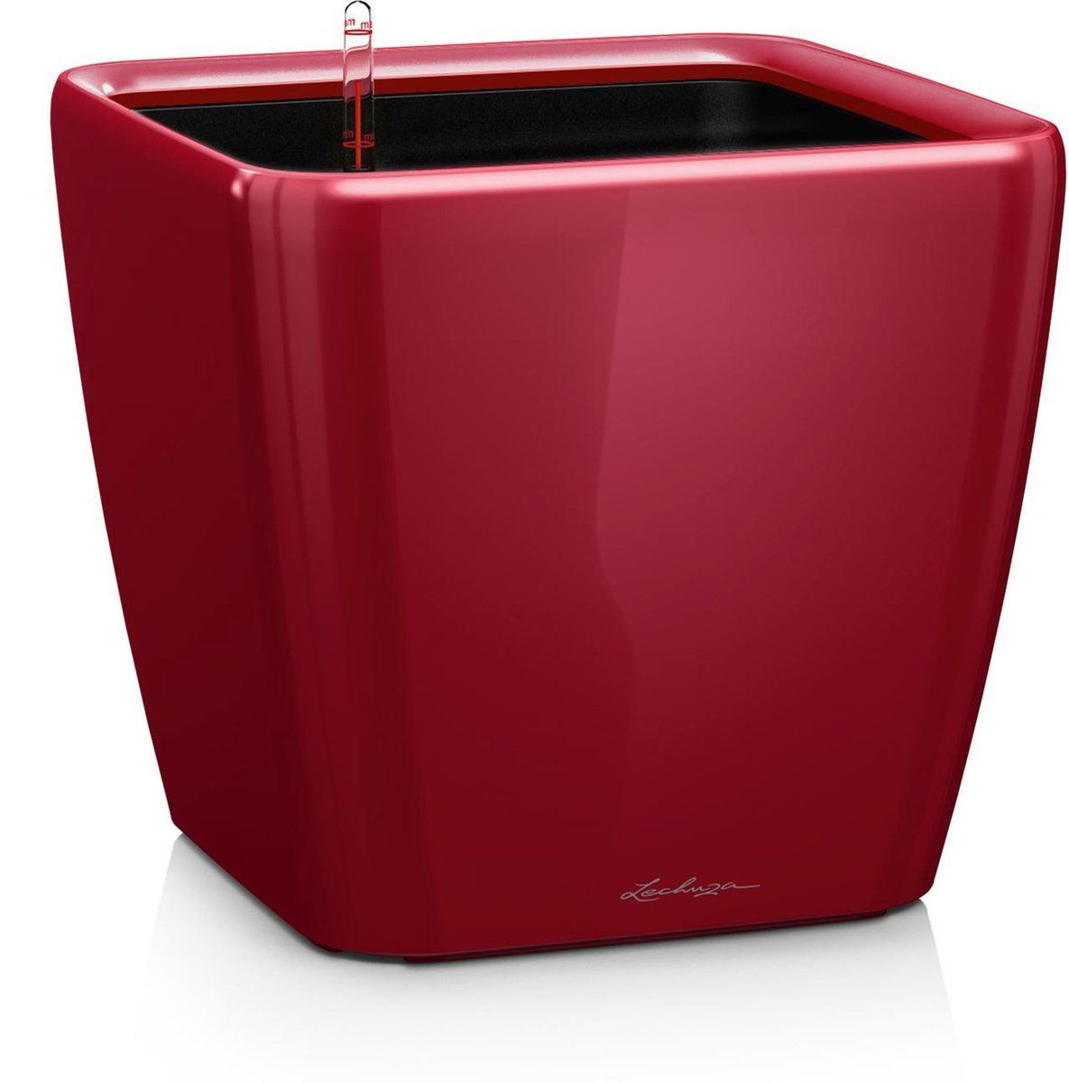 Lechuza Plantenbak Quadro Premium 35 LS scharlakenrood hoogglans - EAN: 4008789161673