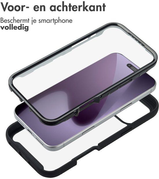 imoshion 360° Full Protective Case - Zwart - Geschikt voor Apple iPhone 17 Pro Max