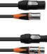 Eurolite Kombikabel DT-2 DMX IP T-Con/3 Pin XLR 1,5m - DMX-kabel