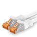 1aTTack.de 10m - Cat.7 Netwerkkabel Wit - 1 stuk Gigabit Ethernet LAN-kabel 10000 Mbit/s Patchkabel Cat7 Kabel S FTP PIMF Afscherming LSZH Cat.7 Ruwe Kabel RJ45 Connector Cat 6a - 1 x 10 Meter