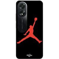 Oppo Etui A58 Jordan logo 23 nike basketbal rood Maniacase