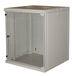 Connetto - Kast 19" 12 wandeenheden voor netten (H) 620 x (B) 540 x (D) 450 mm kleur grijs glazen deur