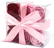 Joy of Balance Zeep Bloemen - Roze Rozen - 9 stuks - Cadeauverpakking