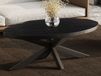 Table basse ovale MASTIFF magnolia noir