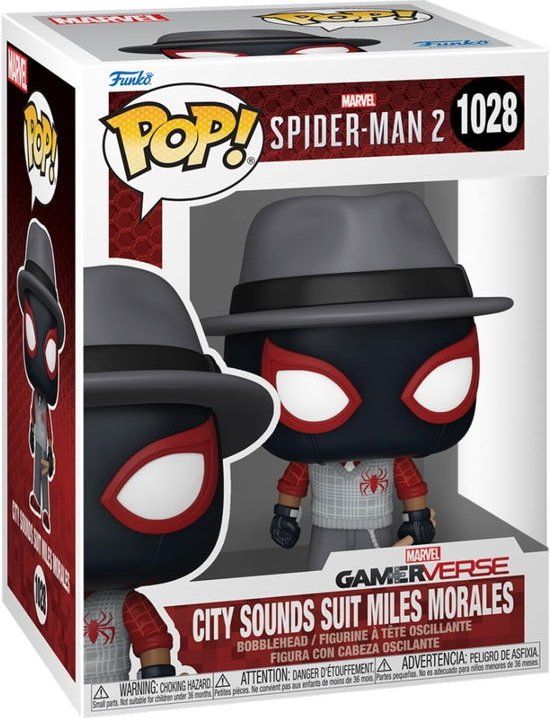 Funko Spider-Man 2 City Sounds Suit Miles Morales Vinylfiguur 1028