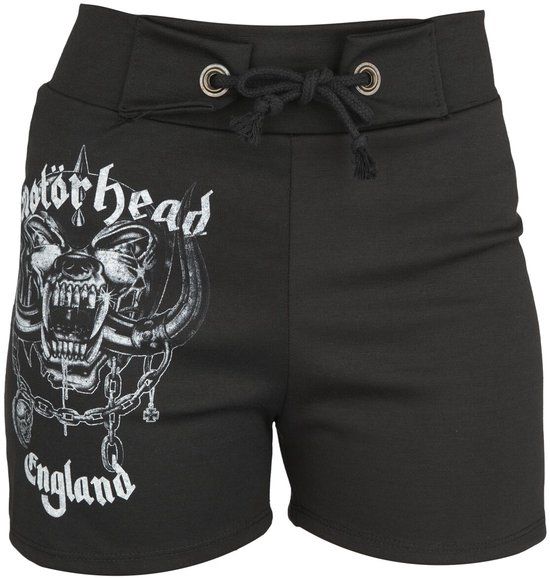Motörhead Logo England Dames Shorts - zwart - XXL