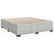 vidaXL Cadre de lit Velours Gris clair 200x200 cm