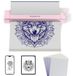 Merkloos Tattoo stencilprinter thermisch - Bluetooth - 2600 mAh batterij - Met 10 A4-transfervellen - Roze