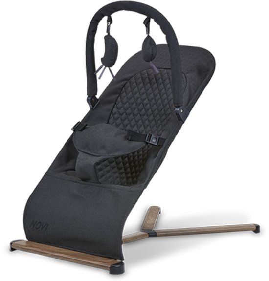 Novi at Home Lotus Wipstoel Bouncer - Solid Black