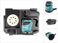 Makita DBO 180 ZE excentrische schuurmachine 18 V 125 mm + inzetstuk voor Makpac