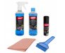 York Car Kit liquide lave-glace 500 ml + dégivreur de pare-brise 500 ml + dégivreur de serrure 50 ml + gratte-glace + chiffon anti-buée