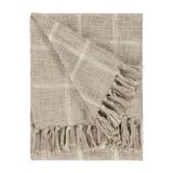 Yard Beni geruite plaid met franjes