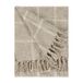 Yard Beni geruite plaid met franjes