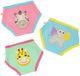 Zoocchini Set van 3 Oefenbroekjes - Organic Coton - Zoo Friends - Filles - 3-4 ans