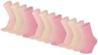 Morethansocks - Kindersokken - Unisex - Biologisch katoen - 4 paar - Maat 23 t/m 26 - Roze